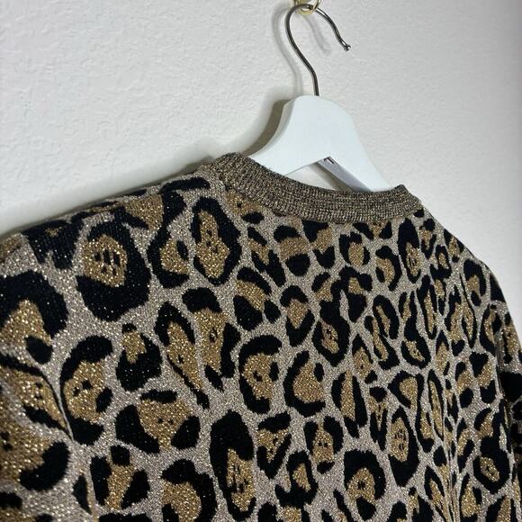 Marella Metallic Threaded Cheetah Sweater - Picture 7 of 8
